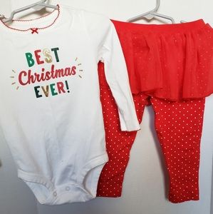 Toddler girl Christmas outfit